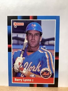 Donruss 1988 Baseball Card: Barry Lyons, New York Mets - Card #619 - Foto 1 di 2
