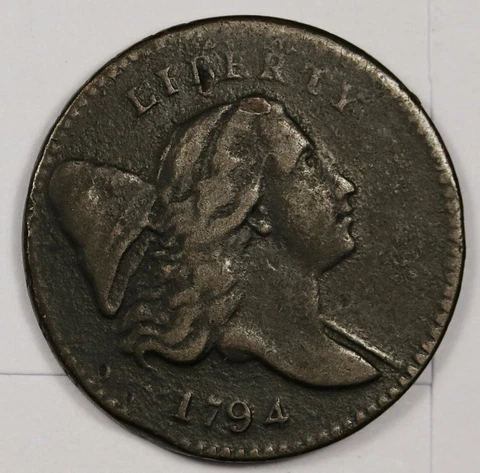 1794 Half Cent.  Lettered Edge.  Very High Grade Example.  164519 Cover