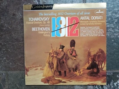 Tchaikovsky 1812 Overture, Beethoven Wellington's Victory LSO Dorati LP vinyl - Image 1 of 2