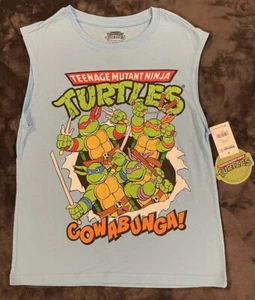 Teenage Mutant Ninja Turtles Blue Tank Muscle Tee T-Shirt, Boys’ 10-12 NWT NEW - Picture 1 of 5