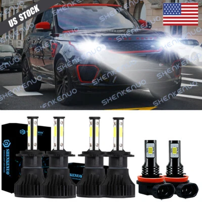 Faróis de LED + kit de lâmpadas de neblina para Land Rover Range Rover Sport 2006-2009 - Imagem 1 de 4