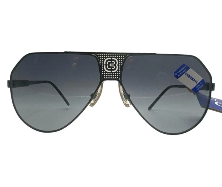 Gafas de sol CEBE France Bijoux Metal Aviator, Gunmetal Black, Deadstock, Unisex Foto 1 de 4