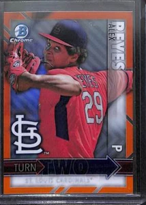 2016 Bowman Chrome Turn Two Orange Refractor Alex Reyes and Jack Flaherty - Picture 1 of 2