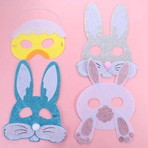 Exquisite Easter Felt Mask Funny Merry Easter Decoration Party Favors - Picture 1 of 17