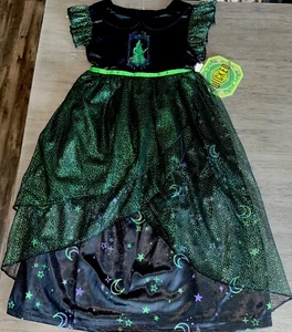Wicked Nightgown Girls Pajama Size Elphaba Green Costume Gown Movie Musical - Picture 1 of 5