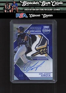 2016 Panini Elite Extra Edition FTSA-OA Orlando Arcia Patch Auto Blue /5 - Picture 1 of 2