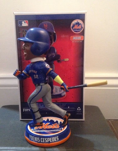 Yoenis Cespedes New York Mets Blue Jersey Bobblehead, Cuba MLB Cover