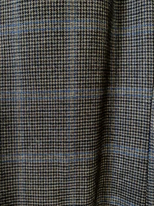 JOHN W NORDSTROM Loro Piana Brown Blue Houndstooth Plaid Blazer 40L Sport Coat - Picture 1 of 18