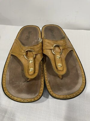 Alegria 凉鞋 丁字鞋 Carina 40 黄色 舒适 美国 9.5 10 步行鞋 — 第 1/4 张图片