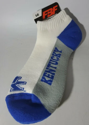 Kentucky Wildcats Socks Size Large 10-13 NO SHOW SOCKS Cover