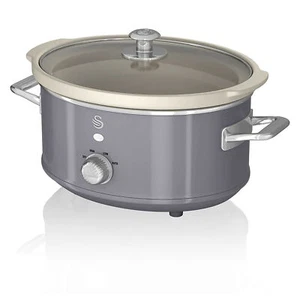 Retro Olla Cocción Lenta 3,5L Recipiente Extraíble, Antiadherente, Slow Cooker - Imagen 1 de 9