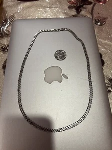 100% Authentic Italian 925 Sterling Silver Cuban Link Chain 22” Inches Necklace - Picture 1 of 23