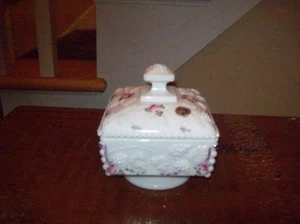 Caramelo de vaso de leche con rosas. Absolutamente hermoso. Excelente coleccionable - Imagen 1 de 8