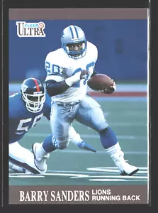 1991 Fleer Ultra NFL #169 Barry Sanders Detroit Lions HOF - Picture 1 of 2