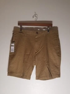 Goodfellow & CO. Every Wear Flat Front Mens Shorts 9" Inseam NWT $24.99 Khaki - Picture 1 of 16
