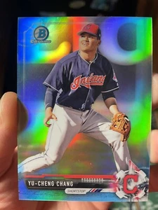 Yu-Cheng Chang 2017 Bowman Chrome Sky Blue Refractor #297/399 #BDC-7 Taiwanese🔥 - Picture 1 of 3