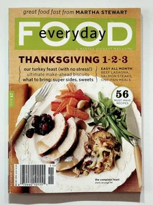 Everyday Food Magazine November 2007 Issue 47 Thanksgiving Recipes Martha - Picture 1 of 4