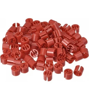 Clothes Hanger Marker Blank Fit 3.5mm Rod for Garment Color Coding Red Count 100 - Picture 1 of 5