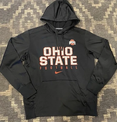 Ohio State Buckeyes Hoodie Mens Medium Black College Football Nike Dri Fit - Image 1 of 4
