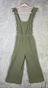 Up-West Damen 100% Baumwolle bequem hellgrün Overall Jumpsuit mit Taschen Gr. M - Bild 1 von 10