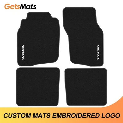 Fit Volvo S40 1996-2004 Quality Velour Carpet Car Floor Mats black Liners — 第 1/4 张图片