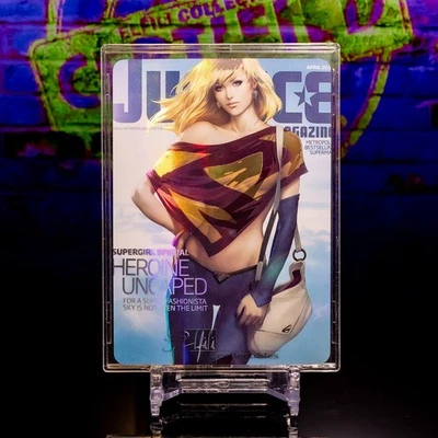 Supergirl Waifu Card DC Comics Premium Flash Beauty Art Holo Rare Foil ACG - Image 1 of 4