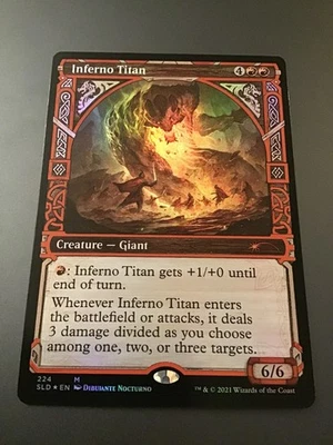 MTG Secret Lair #224 Inferno Titan Foil NM - Image 1 of 2