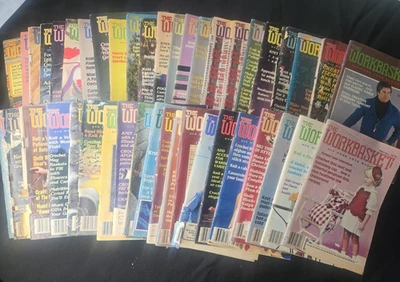 44 Workbasket and Home Arts Magazines 1970s & 80s Acceptable No Pages Missing - Image 1 of 4
