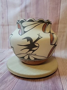 Traditionelle Polychome Zia Keramik bemalt von Irene Herrera - Bild 1 von 10