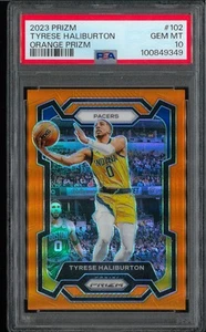 2023 Panini Prizm #102 Tyrese Haliburton Orange /49 PSA 10 - Picture 1 of 2