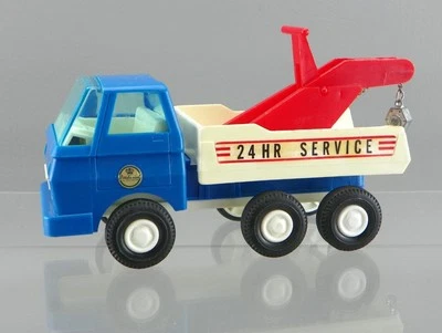 Vintage 1975 Imperial Toys #M140 Ruff-Tuff 24 HR Service Wrecker Toy Truck Japan - Image 1 of 4
