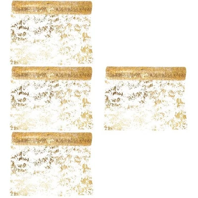  4 Count Tischdecke Festliche Tischdecken Stilvolle Hochzeitsdekoration - Bild 1 von 4