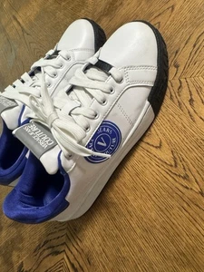 Size 8 - VERSACE JEANS COUTURE Sneakers Shoes White Blue (N9) - Picture 1 of 12