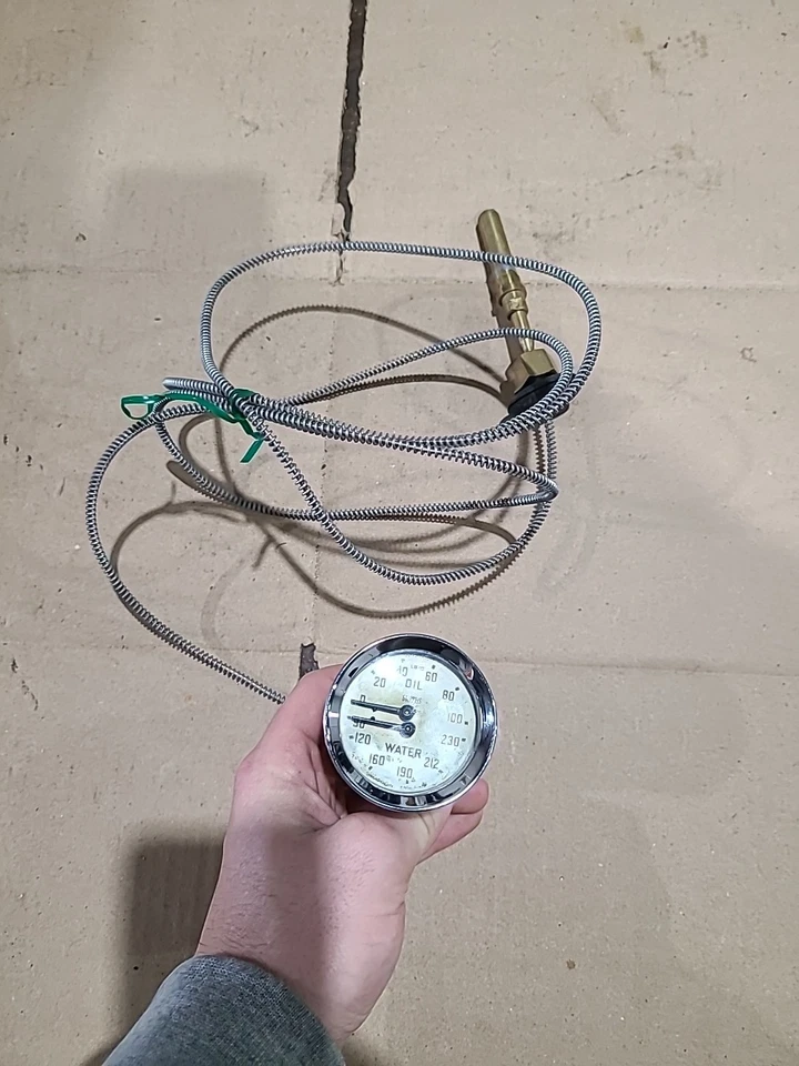 Medidor de seguridad doble Smiths reconstruido presión de aceite agua Austin Healey 100-6 1B9063 X Foto 1 de 4