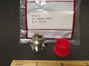 Solitron-Vector N Female Connector Panel Mount Coaxial RF Microwave New  - Picture 1 of 1