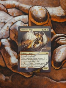 Magic the Gathering Firemane Angel Hand Painted Unique Custom MTG Alter - Picture 1 of 1