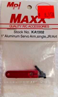 MPI MAXX #KA1002 ~NIP~ 1" ALUMINUM SERVO ARM, SINGLE, JR/AIRT - Image 1 of 2