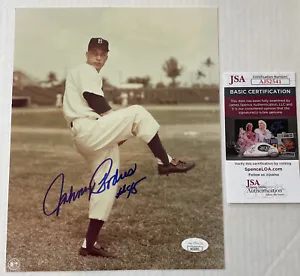 * Johnny Podres #45 Brooklyn Dodgers JSA AUTOGRAPH Photo - Picture 1 of 1