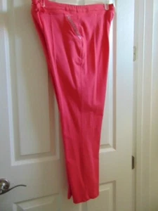 Cruise Wear Onque Womans Pants Petite XL Pull on Pink w/Rhinestone Pockets NWT - Picture 1 of 12