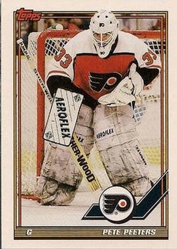 #29 Pete Peeters - Philadelphia Flyers - 1991-92 Topps Hockey - Image 1 of 1