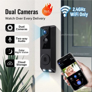Video Doorbell Camera Wireless with Chime Ringer, Smart AI Human Detection - Picture 1 of 18