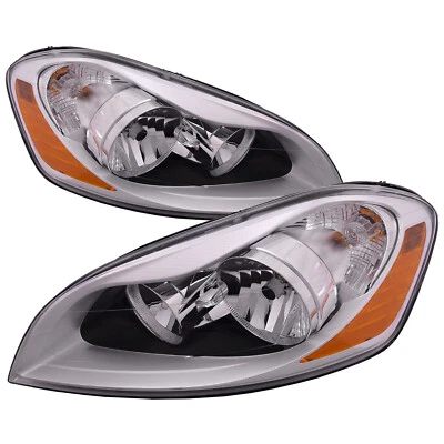 Headlights Set Halogen Left Driver Right Passenger For 2010-2013 Volvo X-C60 - Image 1 of 4