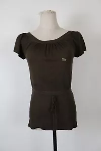 Lacoste Damenpullover Gr. 6 Frau Casual Vintage T-Shirt Cotton - Picture 1 of 8
