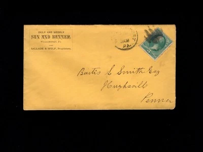 Newspaper Sun And Banner Daily & Weekly Sallade & Wolf Williamsport PA c1879  2k - Image 1 of 3