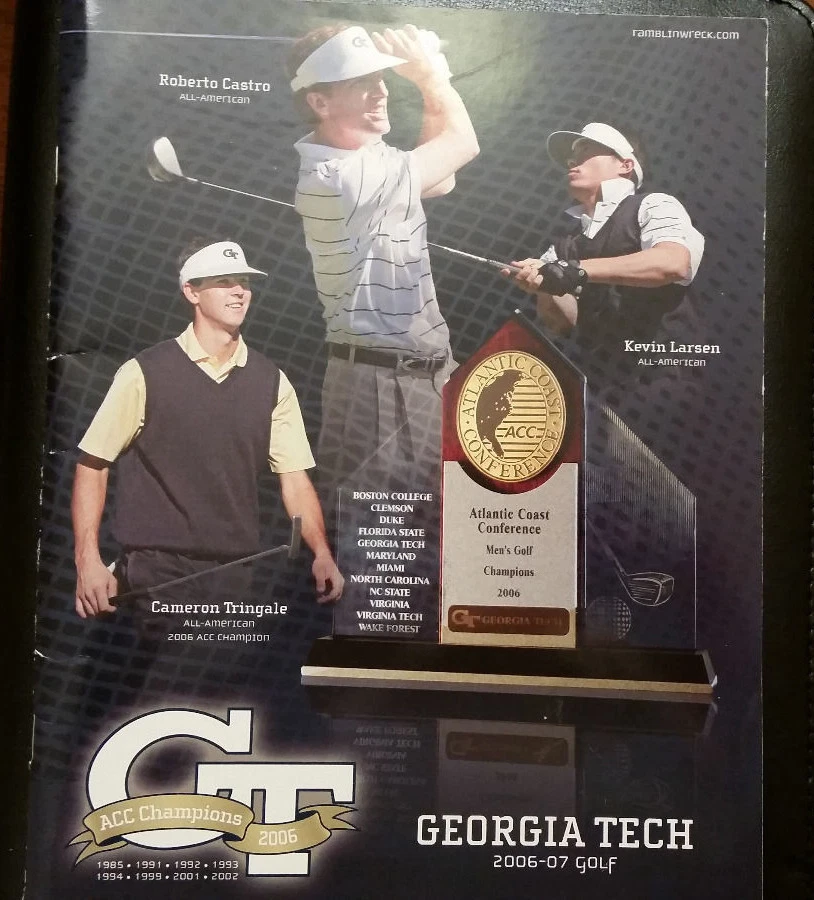 2006-07 Georgia Tech Yellow Jackets Men's Golf Media Guide Roberto Castro - Image 1 of 1