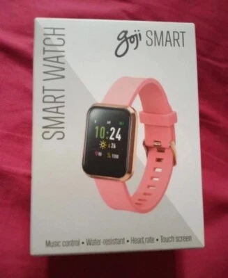 Goji Smart Watch Pink With Stainless Steel Edging Fitness Sports Watch Sealed - Image 1 of 4