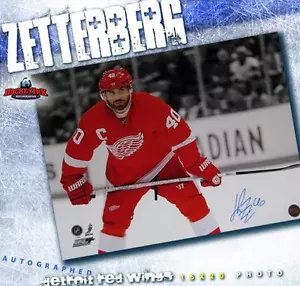 HENRIK ZETTERBERG Signed Detroit Red Wings 16 x 20 Photo - Picture 1 of 2