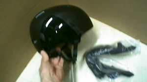 FOX RACING HELMET - BICYCLE BIKE BMX - FLIGHT PRO MEDIUM GLOSS BLACK - Picture 1 of 8