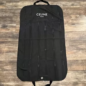 CELINE Garment Bag BLACK With Wood Grain EUC - Picture 1 of 4