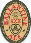 Ballentine Xxx Ale Vintage Beer Label Ballentine & Sons Brewing Co Newark Nj